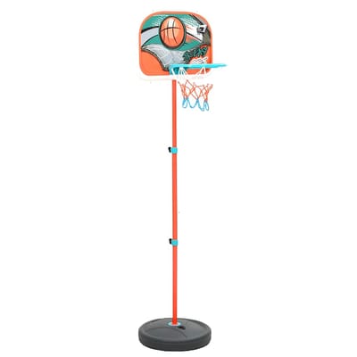 vidaXL - Basketbalset - draagbaar - verstelbaar - 133-160 - cm