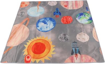 Kinderstoelmat - Splatmat Baby - Etenstafel Beschermen - Waterdicht Antislip - 130x130 cm - Grijs