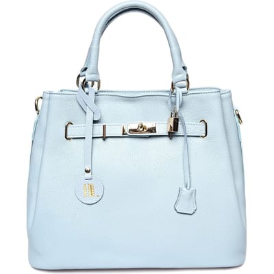 Anna Luchini Turquoise Rundleer Tas