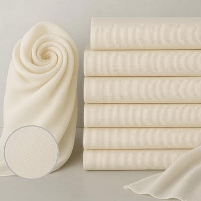 Kaasdoeken Pack van 6 - 50x50 cm Herbruikbaar en Wasbaar - 100% Ongebleekt Katoen - Multifunctionele Mousseline Doeken voor Koken en Zeven