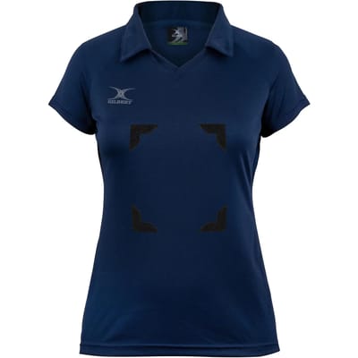 Gilbert Netball Eclipse Hook and Loop Shirt Wmn - W 6 - Donker Navy