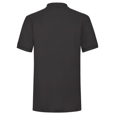 Fruit of the Loom Heren Zwaargewicht Poloshirt (Zwart)