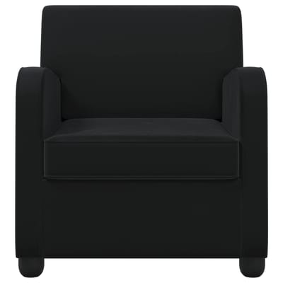 vidaXL - Fauteuil - Zwart - fluweel