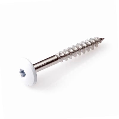 Schroeven voor montage Trespa platen - Torx 20 - 4,8x25mm - RVS - Deeldraad - Beige RAL 9001 (100 stuks)