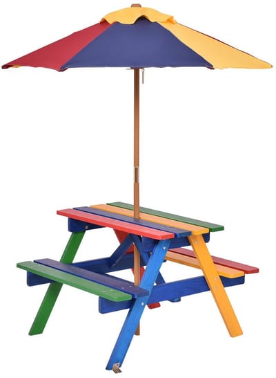 Picknicktafel - Kinderen - Tuintafel - Multifunctionele Picknick tafel - Speeltafel - Geschikt voor Buiten - Douglashout