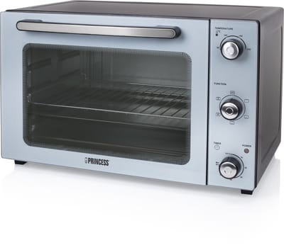 Princess 112754 - Vrijstaande Heteluchtoven - 5 Standen - 45 liter - 1800 W - Zilver