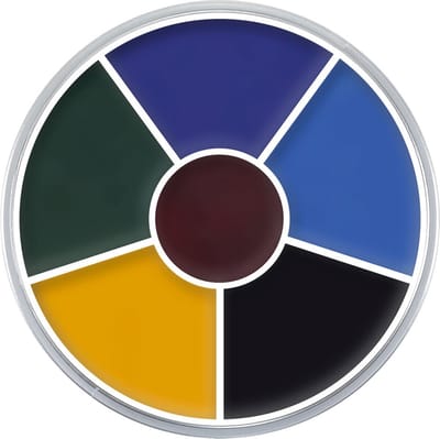 Kryolan Rainbow Circle Vetschmink Black Eye 2