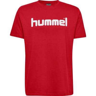 Hummel Go Cotton Logo T-shirt Met Korte Mouwen Rood 116 cm Kinderen
