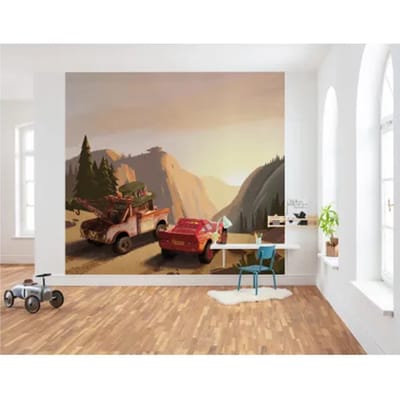 Fotobehang Cars Sundown - Meerkleurig - 2,80m X 300cm