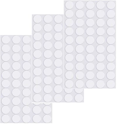 Dailygoods- Stopverf 150 Stks - Dubbelzijdige Zelfklevende Stopverf - Transparante Ronde Stopverf - Verwijderbare Tape - Multifunctionele Plakband - 20 mm Grootte