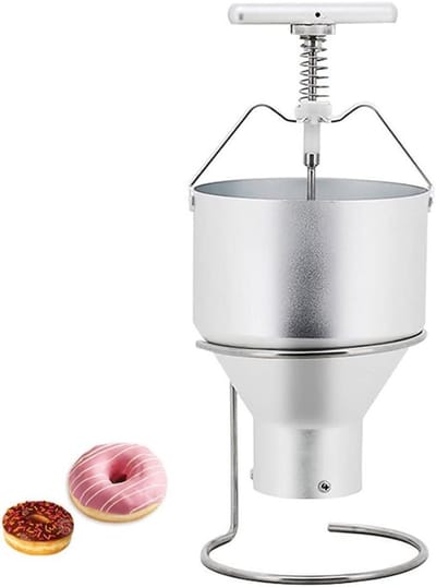Donut Maker - Donut Dispenser - Gebak Maken - Verstelbare Dikte - 3L Capaciteit - Zilver