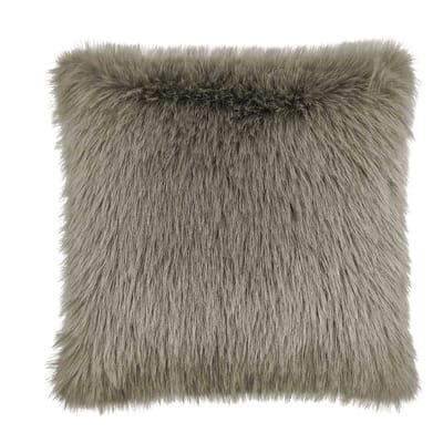 Heckettlane Perle Sierkussen - Fake Fur - 48x48 cm - Taupe