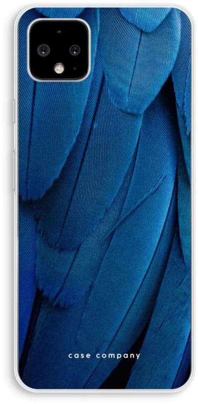 Case Company® - Hoesje geschikt voor Google Pixel 4 XL hoesje - Pauw - Soft Cover Telefoonhoesje - Bescherming aan alle Kanten en Schermrand