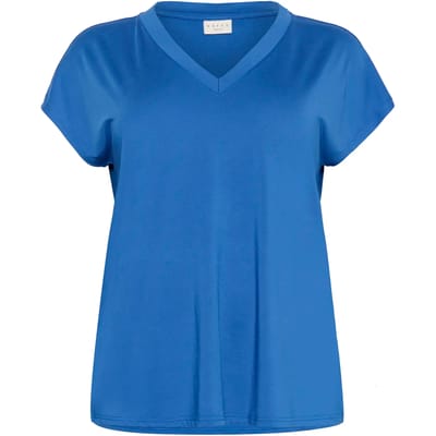 Dames-T-shirt met V-hals KAFFE Curve Mirinda