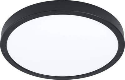 EGLO Fueva 5 Opbouwlamp - LED - Ø 28,5 cm - Zwart/Wit - Bewegingssensor