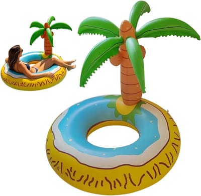 Opblaasbare Drijver - Drijvende Ring - Water Ontspanning - Tropisch Thema - 120 cm - Meerdere Kleuren