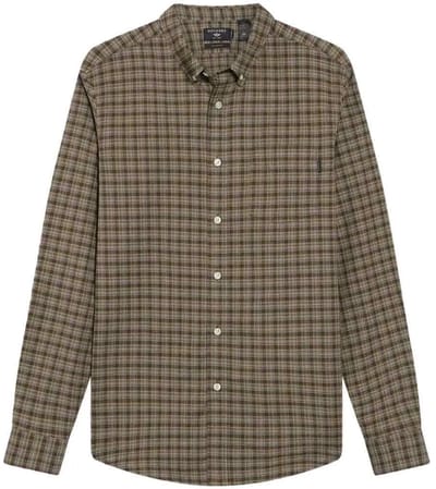Dockers Oxford Slim Overhemd Met Lange Mouwen Groen M Man