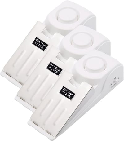 3-Pack Extra Luid Deurstop Alarm 120dB voor Veilige Thuis- en Reisbeveiliging