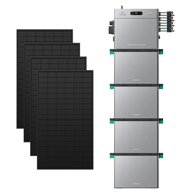 Zendure SolarFlow 2400 Pro - SolarFlow 2400 Pro (2.4 kWh) / 4*AB3000L (11.52 kWh) / 4*450W Bifacial Panel  (2340Wp Max)