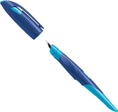 STABILO EASYbirdy - Ergonomische Vulpen - Rechtshandig - Hemels Blauw/Gras Groen - A Nib Voor Beginnende Vulpen Schrijvers