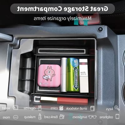 Multifunctionele Opbergdoos voor Center Console van Seat Ateca - Handschoenenkastje, Armsteun en Organiser voor Auto-interieur (Wit)