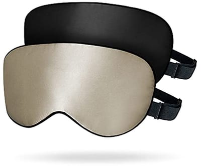 Dailygoods- Oogmasker 100% Moerbeizijde - Slaapmasker - Hypoallergeen - Lichtafscherming - Upgrade Versie - 2 Stuks