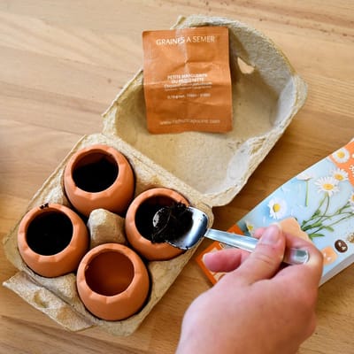 paaseitjes terracotta om te zaaien - Dg naturel lifestyle - pasen