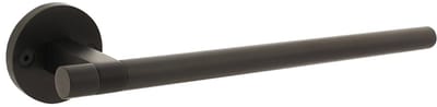 Intersteel Deurkruk Shiraat Grand&Johnson op rozet éénzijdig verdekt links ø55x8mm PVD zwart