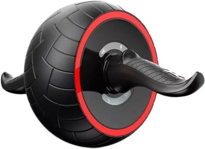 Buikspierroller - Fitnesswiel - Core Training - Versterkt Buik Rug - 35 cm - Zwart