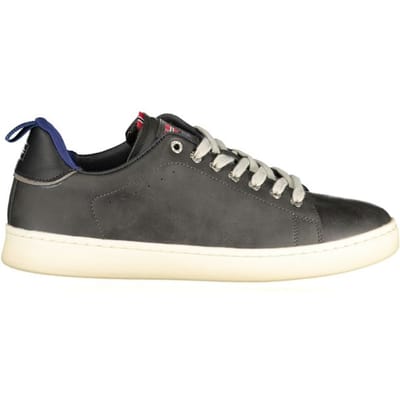 Noorwegen 1963 Zwarte Polyurethaan Heren Sneakers