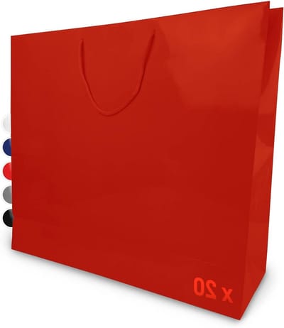 Geschenkzakjes Papier - Cadeau Tassen - Feestelijke Verpakking - Robuust Kraftpapier Met Handvat - 60 x 15 x 50 cm