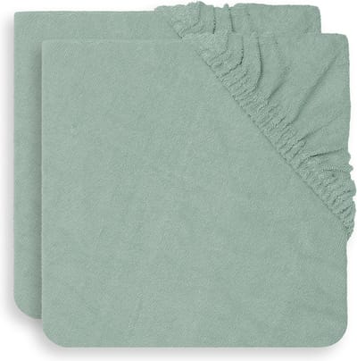 Jollein Aankleedkussenhoes Badstof 75x85cm - Ash Green - 2 Stuks