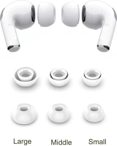 New Age Devi - Vervangende Oordopjes geschikt voor Apple Airpods Pro 12 - Maat SML