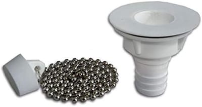 Afvoer Garnituur - Bekkenuitloop Wasbak - Afvoer Leiding - Rechte Slangaansluiting - 19 mm Buitendiameter - Wit