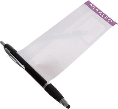 1 St. Spiekpen-Bannerpen | Afkijkpen | met uittrekbaar en wisbaar papier | stylus