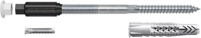 Afstandsmontagesysteem - Stokschroef Set - Lichte Lasten Bevestigen - Thermische Scheiding - 10/140 20 stuks - Zilver