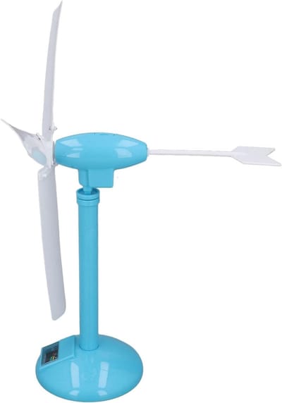 Windturbine Kit - Energie Generator - Wetenschappelijk Leren - Hernieuwbare Energie Model - 31 x 23 x 8 cm - Wit
