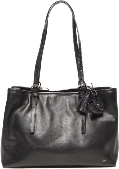 Berba | Icons | Schoudertas | Shopper | Dames | Zwart | Leer