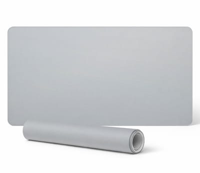 Antislip bureauonderlegger met print, grijs, 90x45 cm