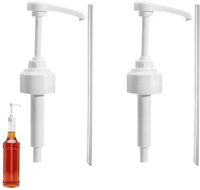 Dosing Pompen voor Suikervrije Siropen - Perfect voor Hazelnut, Vanille, Karamel en Chocolade Syrup Dispenser met 2 Stuks