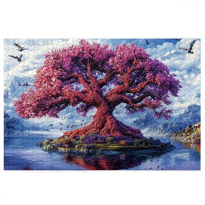 Houten Puzzel - 3000 Stukjes - Ontspanning Thuis - Met Cijfer Tips - 122 x 81 cm - Meerkleurig