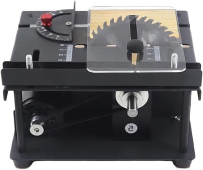 Mini Tafelzaag - Multifunctionele zaag - Precisie zagen - 0-90 graden verstelbaar - 200W vermogen - Zwart