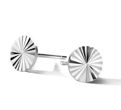 Zilver Gerhodineerde Oorknoppen rond 1334628