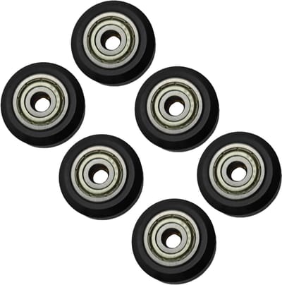 6x Creality V-Slot wheels 3D Printer D-type poelie 625Z flenslagerpoelie grootte: diameter 24mm dikte 10.9mm 6 stuks - wielen