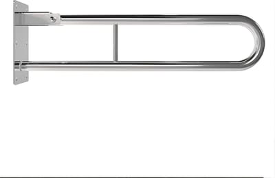 Inklapbare Wandsteun - Steunbeugel Badkamer - Veiligheid Thuis - Roestvrij Staal - 70 cm Lengte - Zilverkleurig