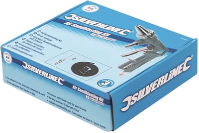 Silverline Zandstraalpistool set - Verwijdert roest en verf - Gebruiksdruk 3-6 bar - Inclusief accessoires