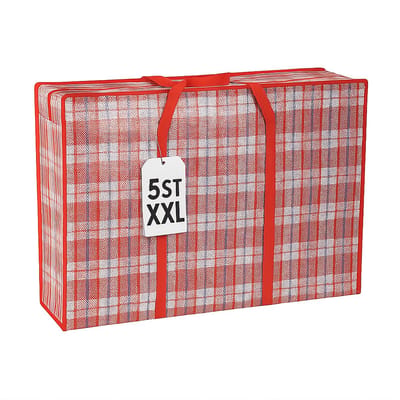Big Shopper met Rits XXL – 5 Stuks – Grote Opbergtas - Boodschappentas