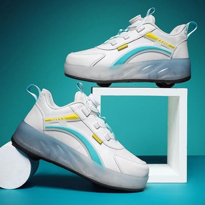 Wegren Schoenen, Meisjes Lichtgevende Schoenen USB Opladen LED Licht Schoenen Volwassen Rolletjes Schoenen 38
