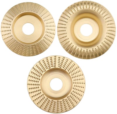 Dailygoody - Houtsnijwerk Set - Slijpschijven voor Houtbewerking - Compleet Gereedschap - Goud - Schurende Schijven - Voor Peeling en Slijpen
