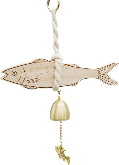 Deurbel Hout - Decoratieve bel - Winkels en woningen - Gezellige rustieke uitstraling - Ca. 30 cm - Natuurlijk hout